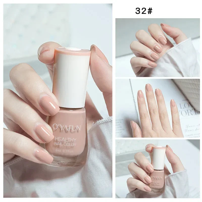 No-bake Nail Polish Nail Art Tearable Quick Dry Normal Without Lamp Nail Polish Glitter Sequins UV Varnish Nails Tools