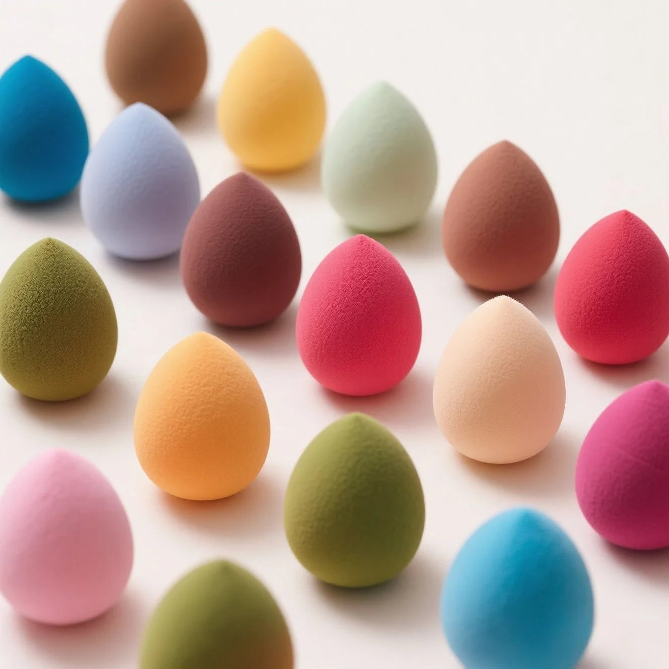25PCS Professional Makeup Sponges - No Clumping, Saves Foundation! Blending Beauty Sponge for Flawless Liquid/Powder Makeup