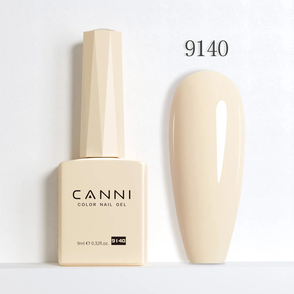 CANNI Hema Free Nail Gel Polish Fall Color Collection Semi Permanent Diamong Long Wear Top Coat Red Gorgeous JellyNude Color 9ml