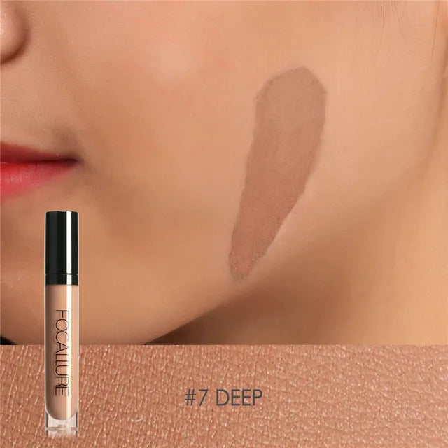 Wholesale FOCALLURE 7 Colors Face Concealer Waterproof Full Coverage Moisturizing Smooth Liquid Foundation Makeup Cosmetics