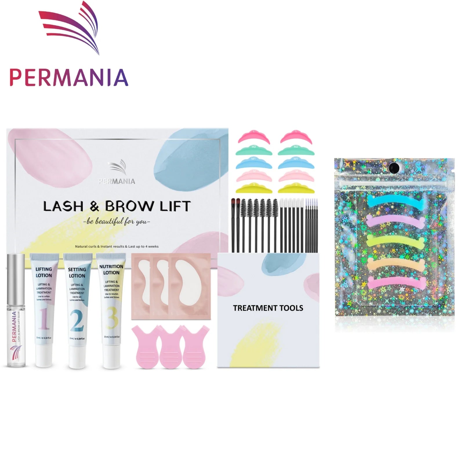 Permania Lash Lift and Brow Lamination Kit - Eyelash Perm Kit