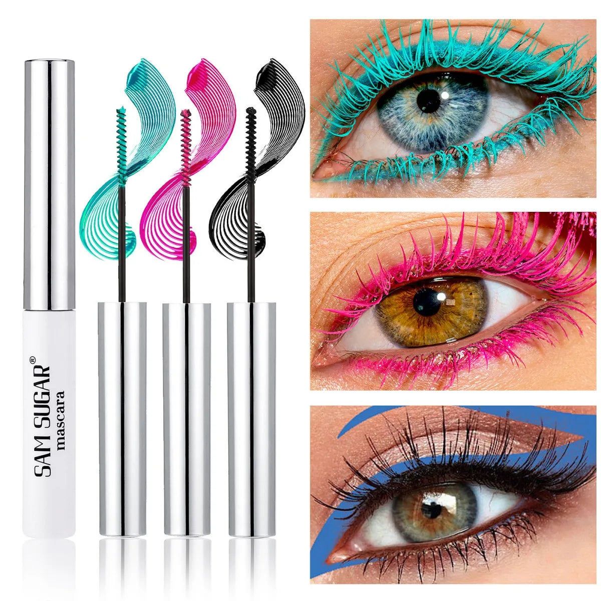 Waterproof Voluminous Colored Mascara - Curling & Lengthening