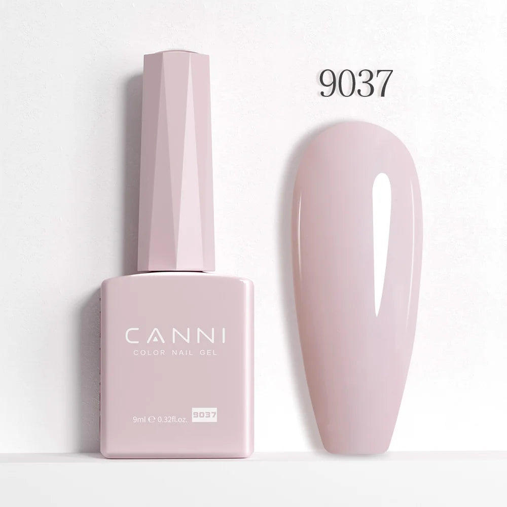 CANNI Hema Free Nail Gel Polish Fall Color Collection Semi Permanent Diamong Long Wear Top Coat Red Gorgeous JellyNude Color 9ml