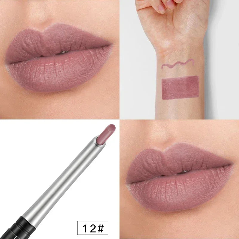 17Colors Portable Matte Pencil Lipstick Natural Long-lasting Waterproof Moisturizing Pen Lip Liner Makeup For Women