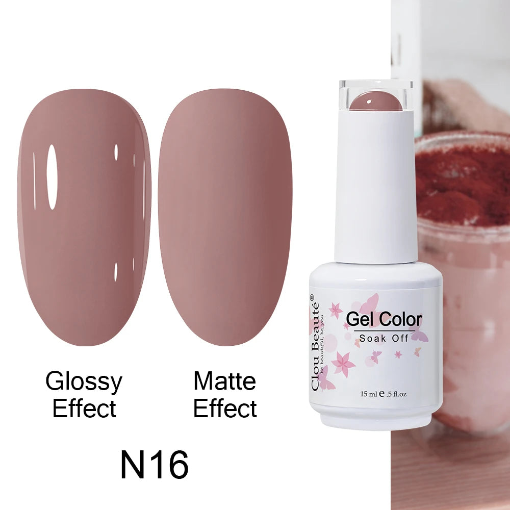 Clou Beaute Royal Blue Color Winter Trendy Semi Permanent Nail Art Manicure Varnishes Gel Nail Polish Hybrid Base Gel Top Coat