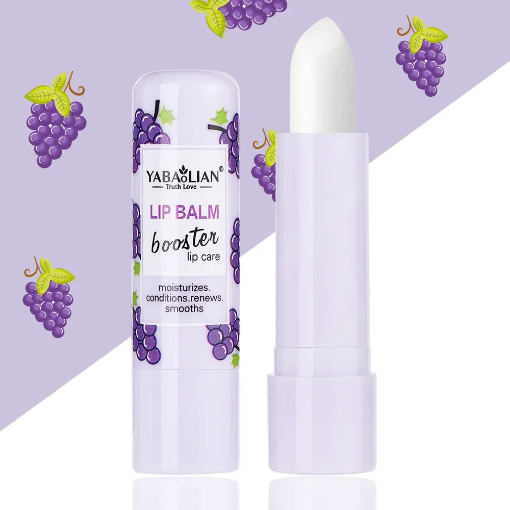 Natural Fruit Lip Balm Long Lasting Moisturizing Nourishes Reduce Lip Line Anti Aging Anti-drying Hydration Lips Care Lipstick