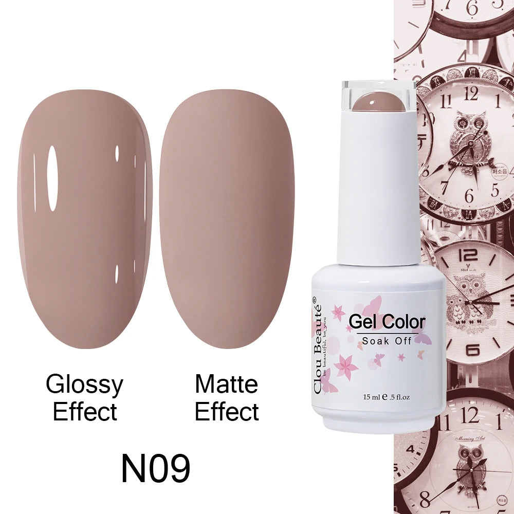 Clou Beaute Royal Blue Color Winter Trendy Semi Permanent Nail Art Manicure Varnishes Gel Nail Polish Hybrid Base Gel Top Coat