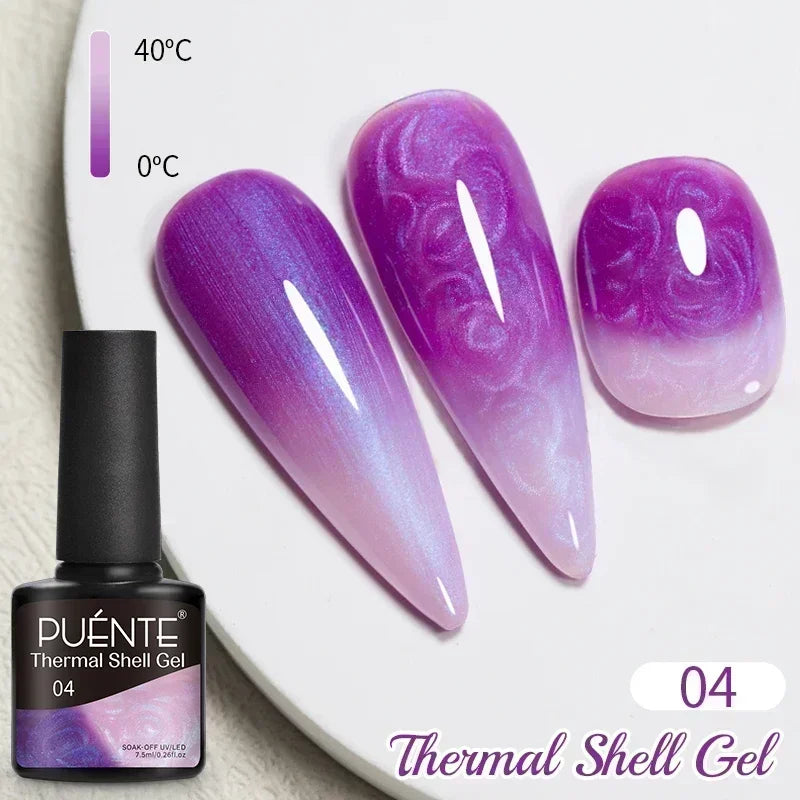 7.5ML Summer Fruit Series Cat Magnetic Gel Nail Polish Green Purple Pink Cat Eye Gel Soak Off UV Nail Art Varnish For Manicure