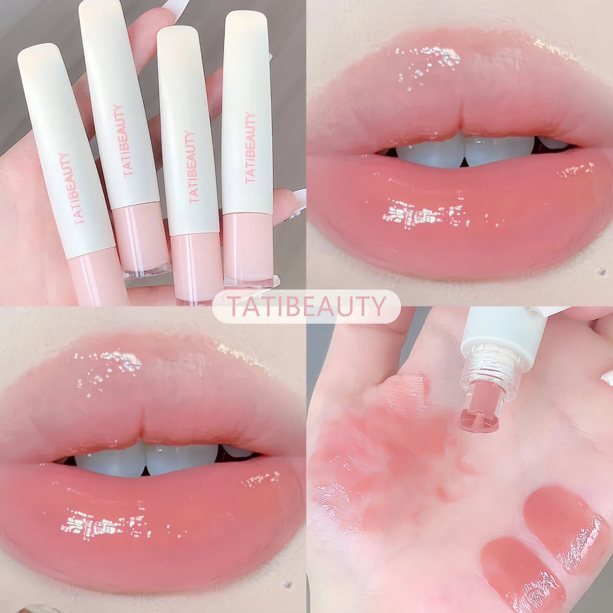 Tatibeauty Lip Jelly Essence - Tender Pink Hydrating Lip Gloss