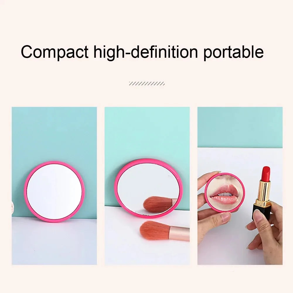 Wholesale Small Mirror Round Custom Logo Red Pink White Black Personalized Wedding Souvenir Gift Ideas Porable Pocket Mirrors