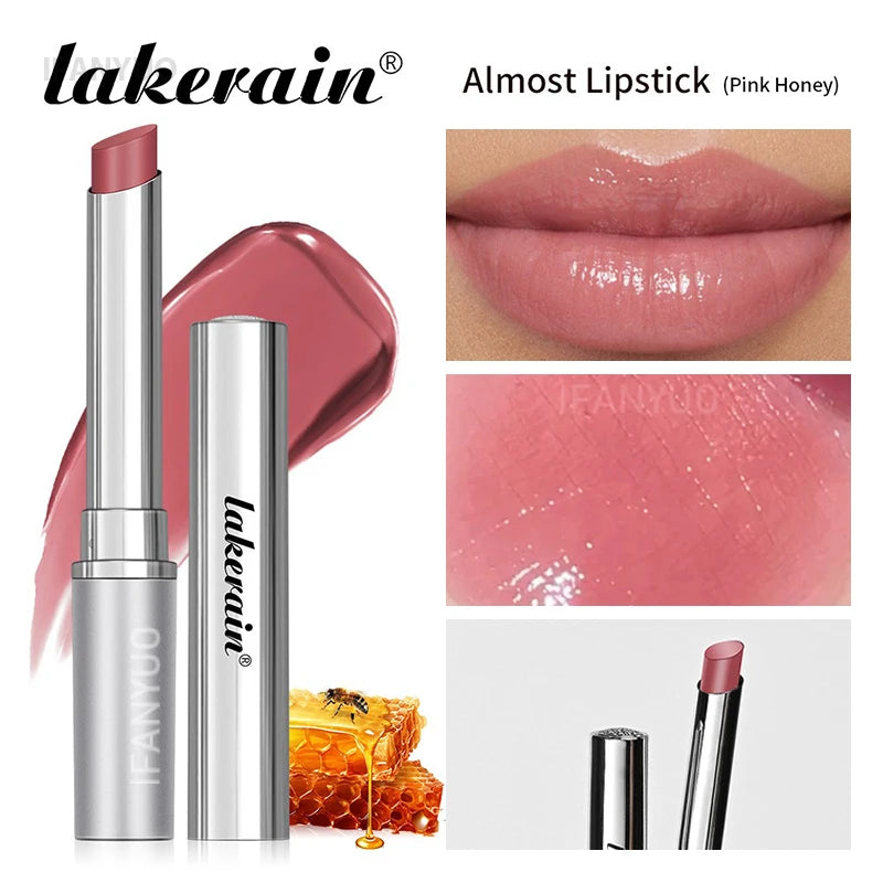 Vitamin E Pink Honey Lipstick Nourishing Moisturizing Tinted Lip Plumping Balm Smooth Enhancing Natural Color Lip Care Makeup