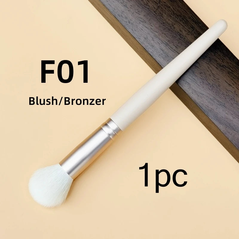 Blush Brush Bronzer Natural Goat Hair Pink Multifunctional Contour Foundation Makeup Brushes Beauty Tools