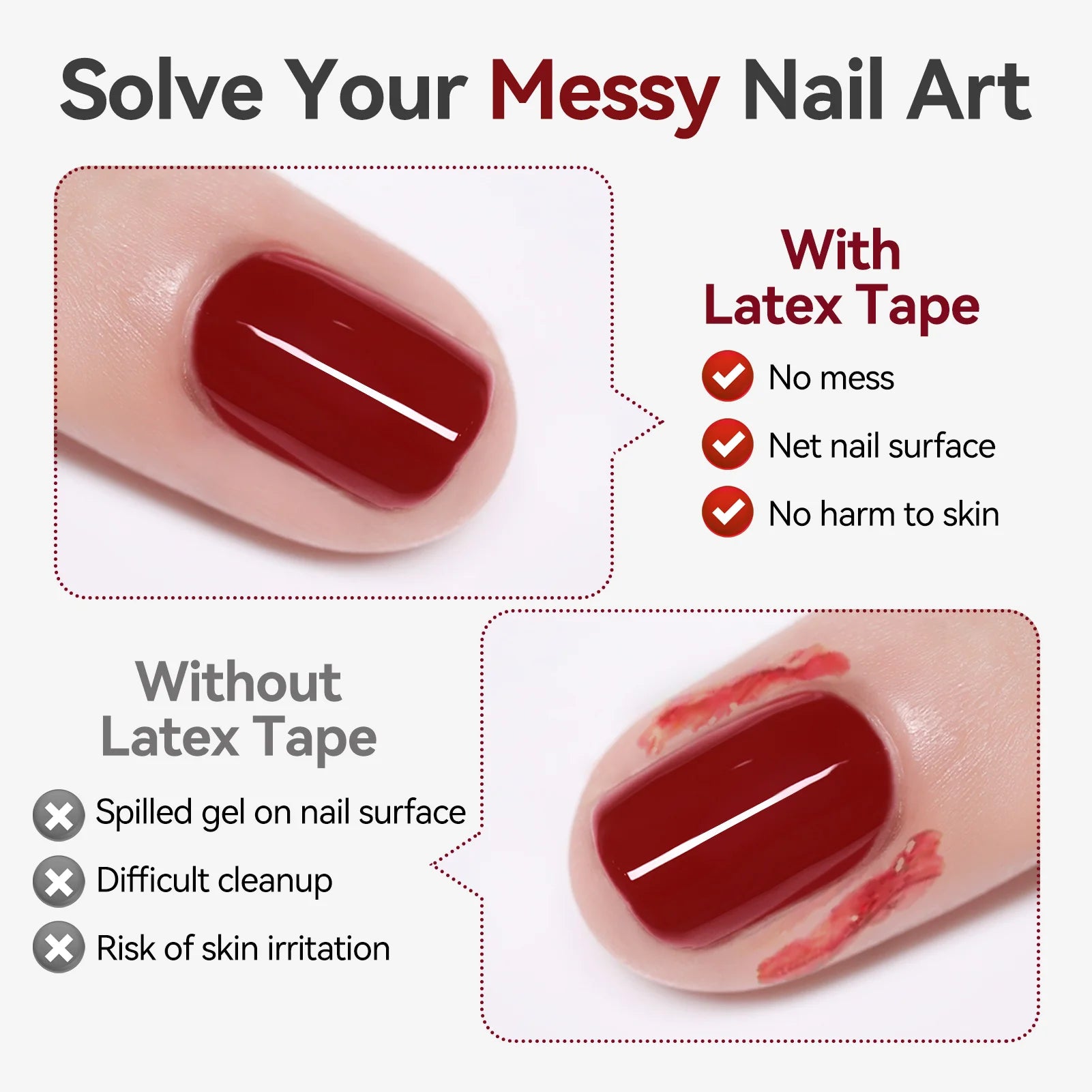 BORN PRETTY 15ml Peel Off Nail Latex Tape Gel Nail Polish Anti-freezing Quick Dry No Need for Curing Nails Finger Protector Tool