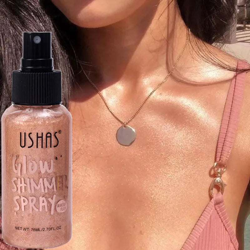 Liquid Bronzer Highlighter Setting Spray Illuminating Shimmer Lasting Contouring Brighten Face Glow Highlighter Makeup Cosmetics