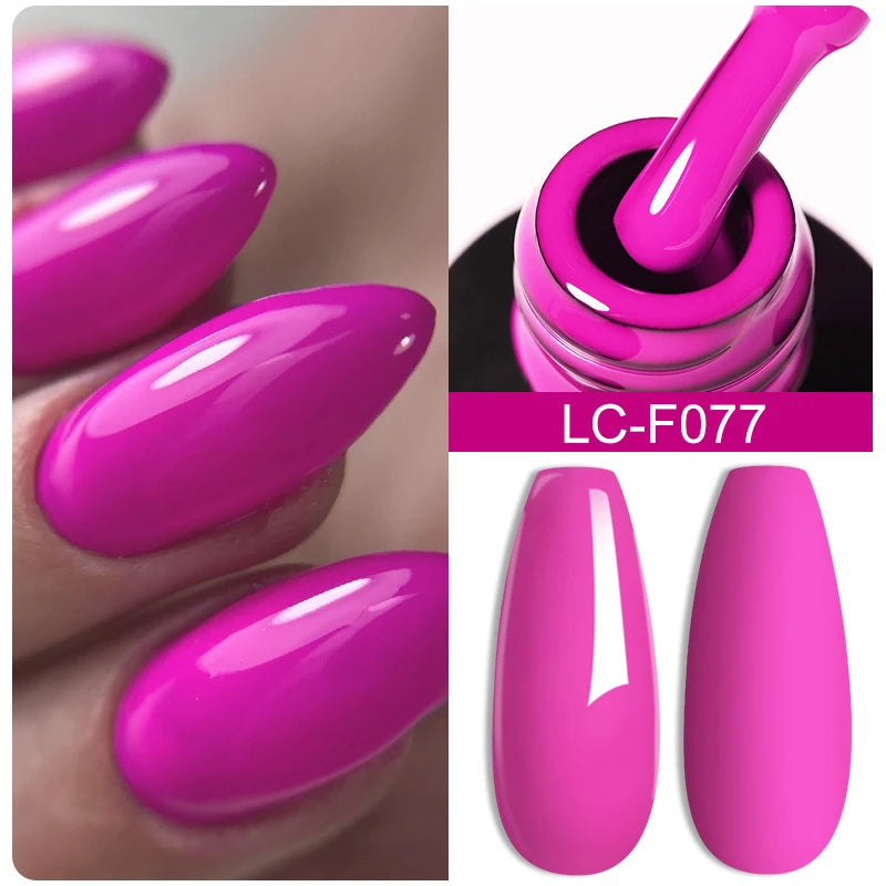 LILYCUTE 7ML Black Silver Red Reflective Glitter Gel Nail Polish Sparkling French Soak Off Long Lasting Manicure Nails Art Gel