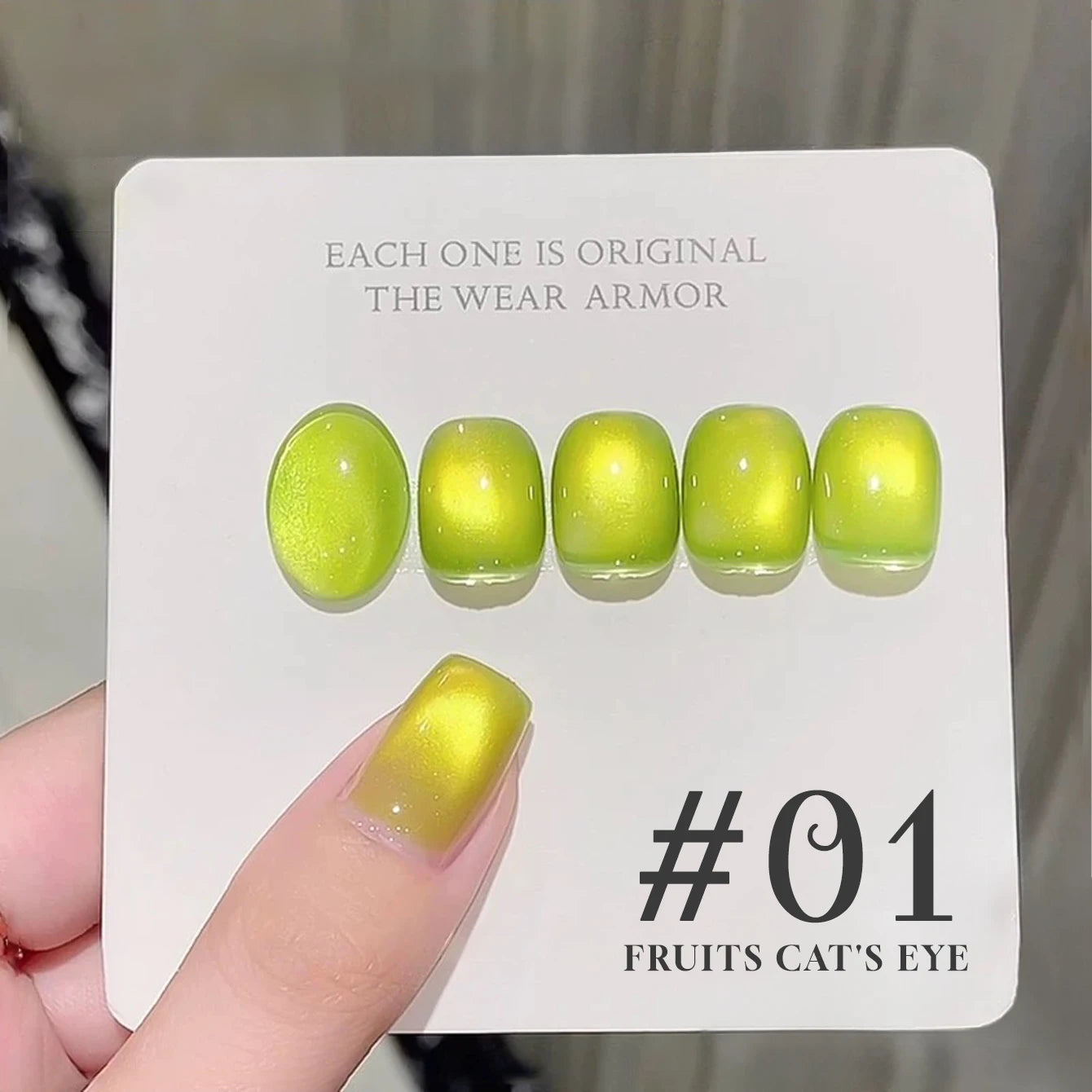 MIANEL 12ML Emperor Green Cat Eye Gel Nail Polish Whitenning Nails Green Nails Suitable For Nail Salons Nail Supplies  1-21pcs