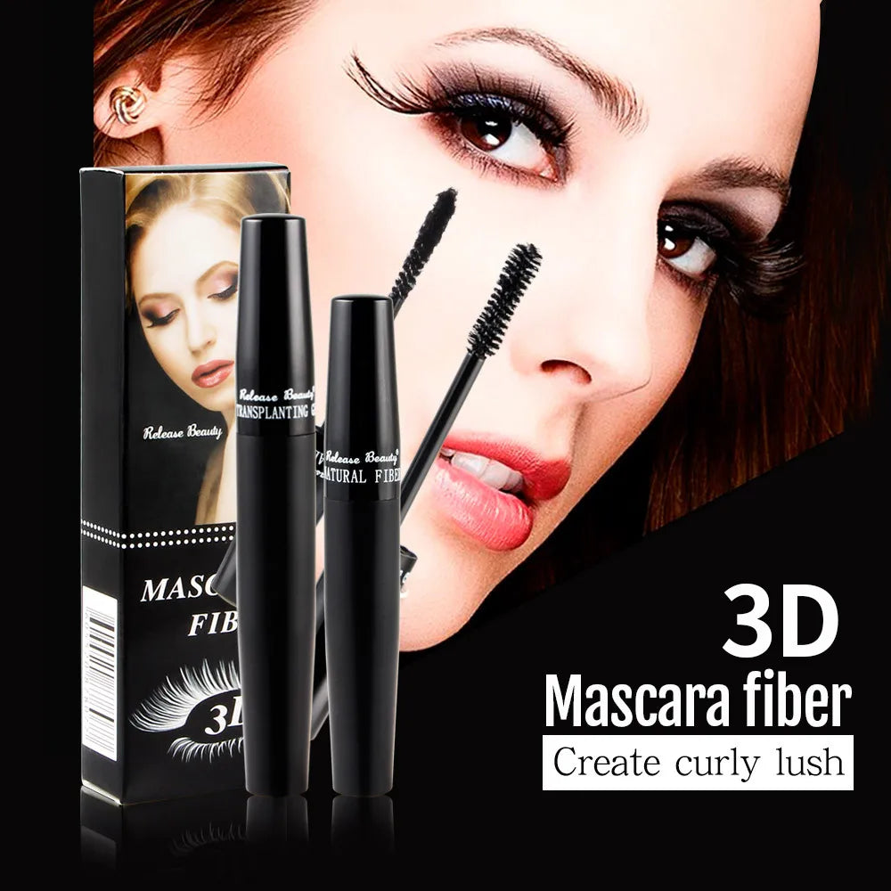 3D Lash Volumizing Mascara - Black Waterproof 1pc Set