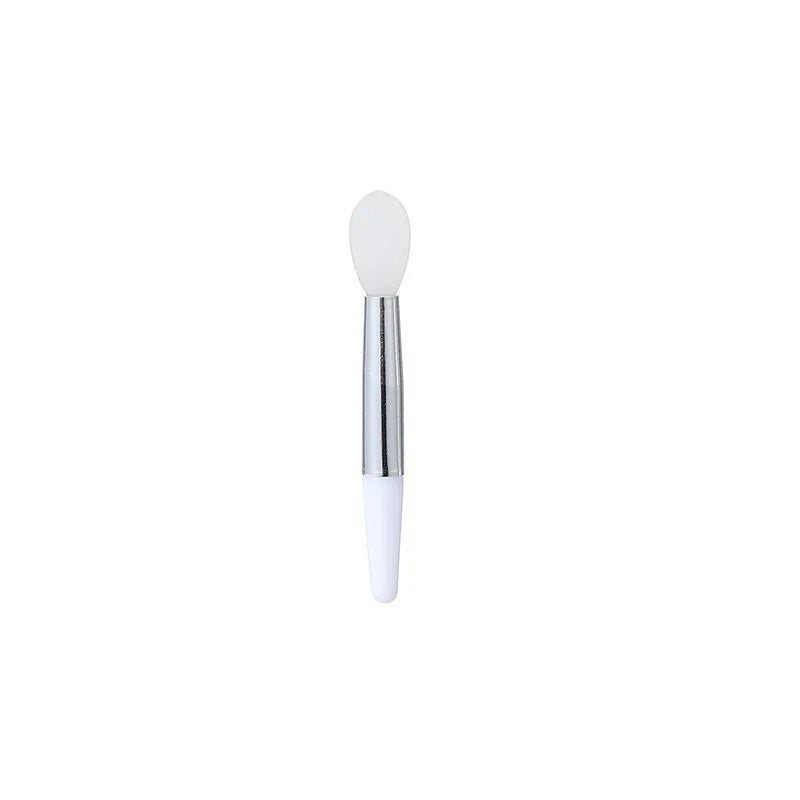 10pcs silicone lip brush mini lip mask brush portable lipstick makeup brush transparent applicator eye black stick makeup tool