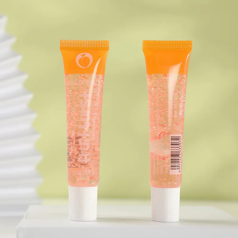 6Pcs Fruity Flavor Watery Glossy Lip Gloss Set Clear Lip Gel Plumping Hydrating Moisturizing Lip Gloss Lips Makeup