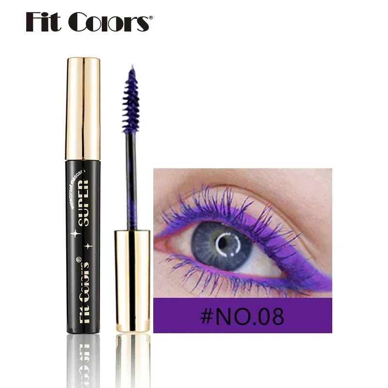 5D Silk Fiber Waterproof Mascara - 14 Colors Thick Lengthening