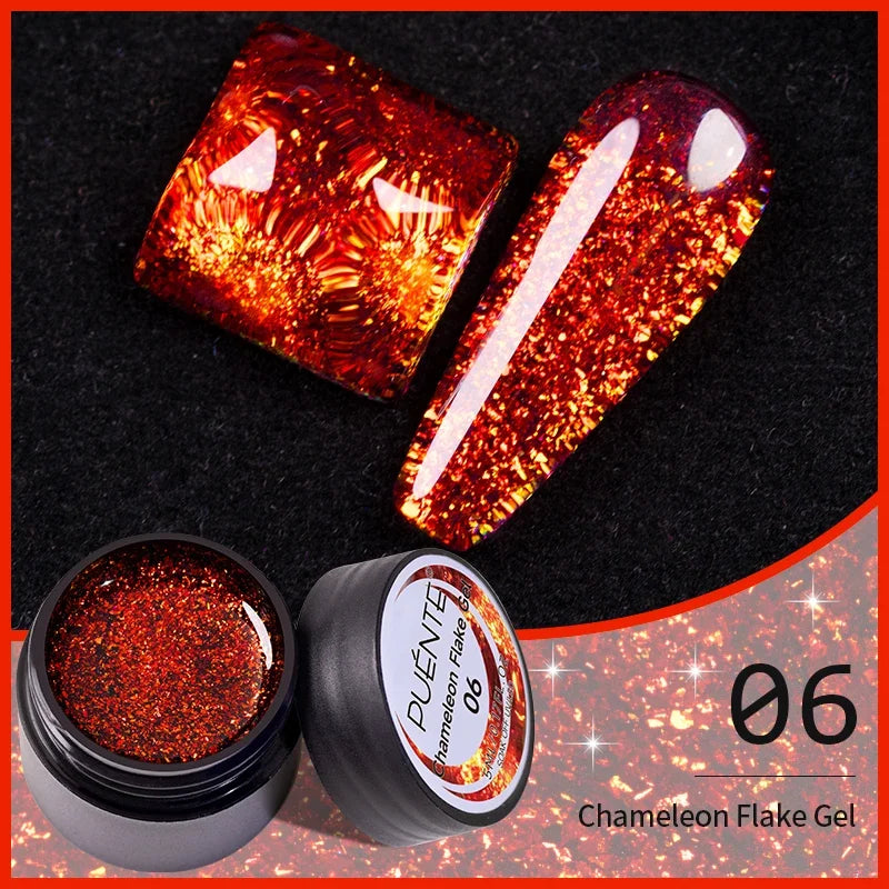 PUETNE 7.5ML Amber Moonlight Cat Magnetic Gel Nail Polish Winter Nails Jelly Glass Cat Eye Soak Off UV Semi-Permanent Varnish