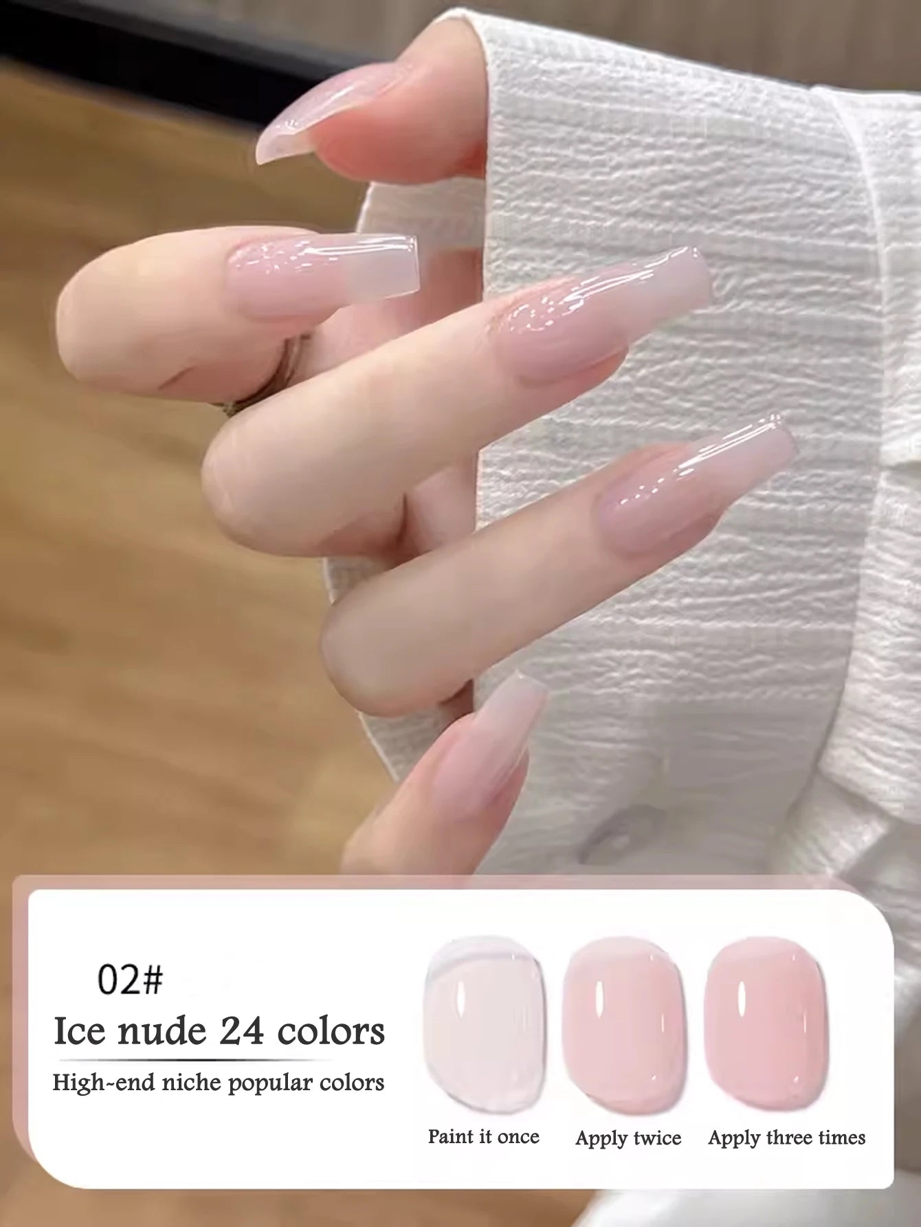10ML 1-24PCS Milk White Jelly Gel Nail Polish Nail Art 2026 New Popular Nail Supplies UV LED Light Nails Black Red Nails