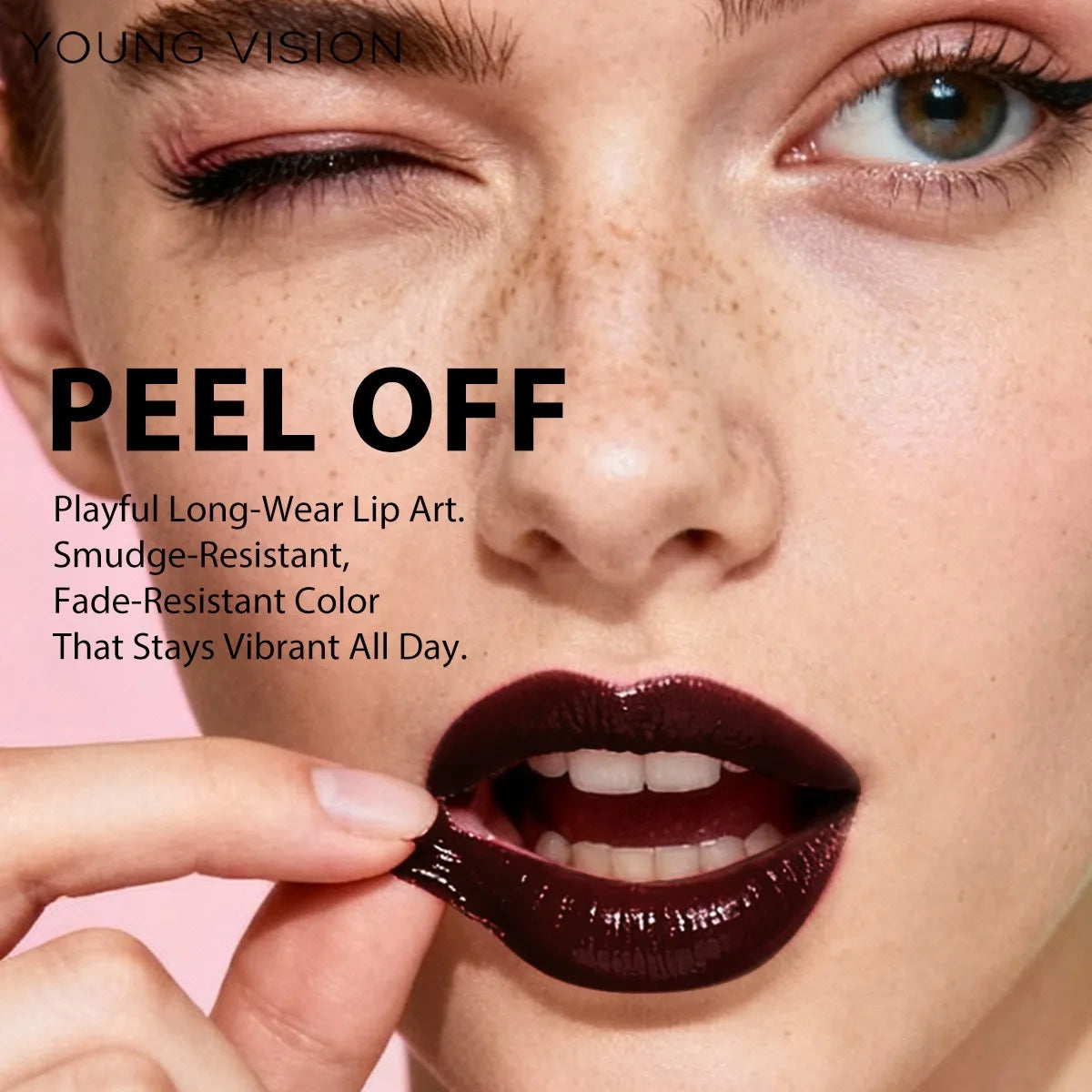 Waterproof Lip Liner Peel Off Tattoo Lipgloss Waterproof Long Lasting Matte Lip Tint Brown Contour Tear-off Lips Stain Cosmetics