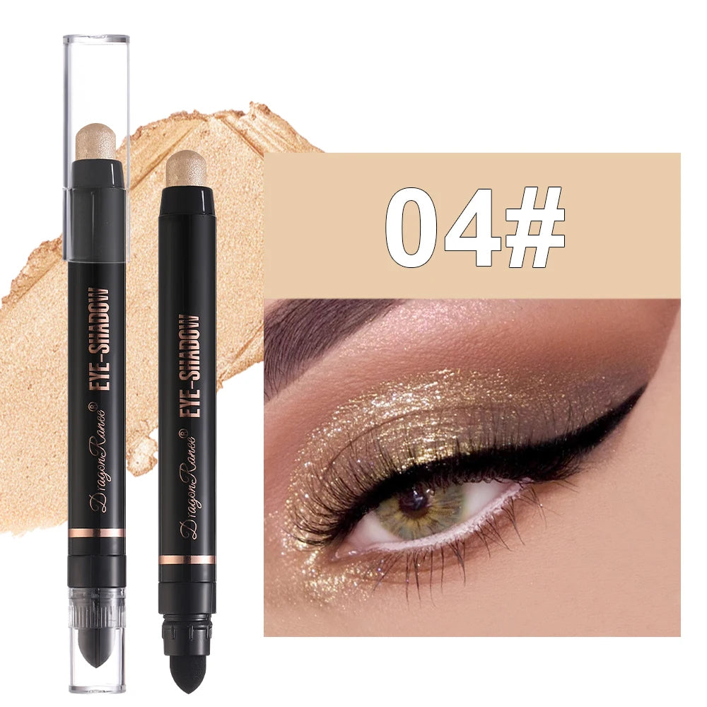 Eyeshadow Pen Pearlescent Eyeshadow Versatile One-Swipe Application Non-Smudging Waterproof Eyeshadow Highlighter Delicate Silky Smooth with Fine Shimmer Eyeshadow Liquid
