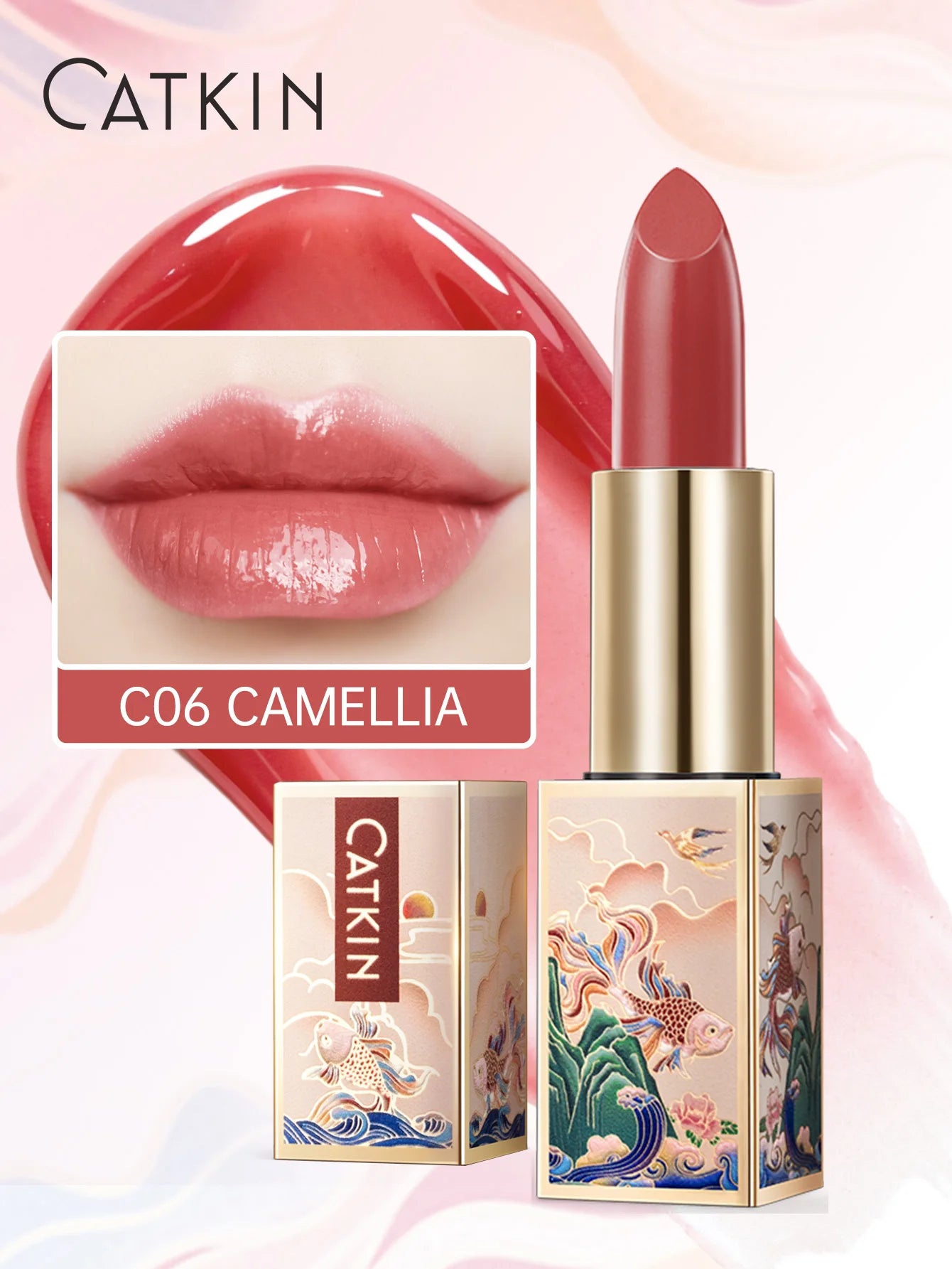 CATKIN SPARKLING LIP BALM MOONLIGHT COLOR-CHANGING LIP STICK - NEW SERIES