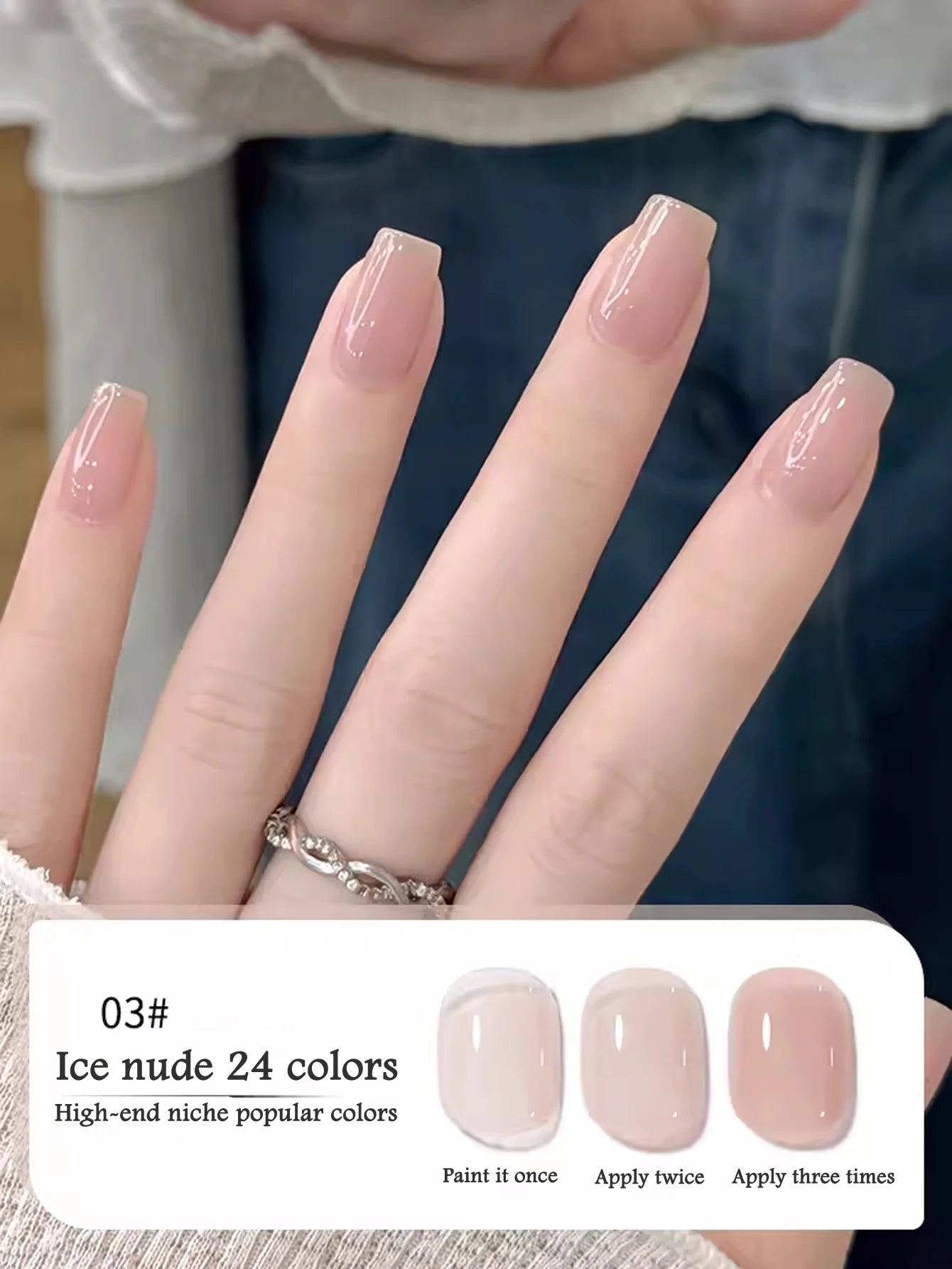 10ML 1-24PCS Milk White Jelly Gel Nail Polish Nail Art 2026 New Popular Nail Supplies UV LED Light Nails Black Red Nails