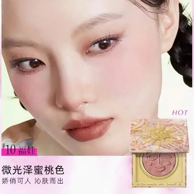 Girlcult Emotional Blush Highlighter Matte Fine Shimmer Blusher Face Cute Makeup Korean Cheek Pressed Powder