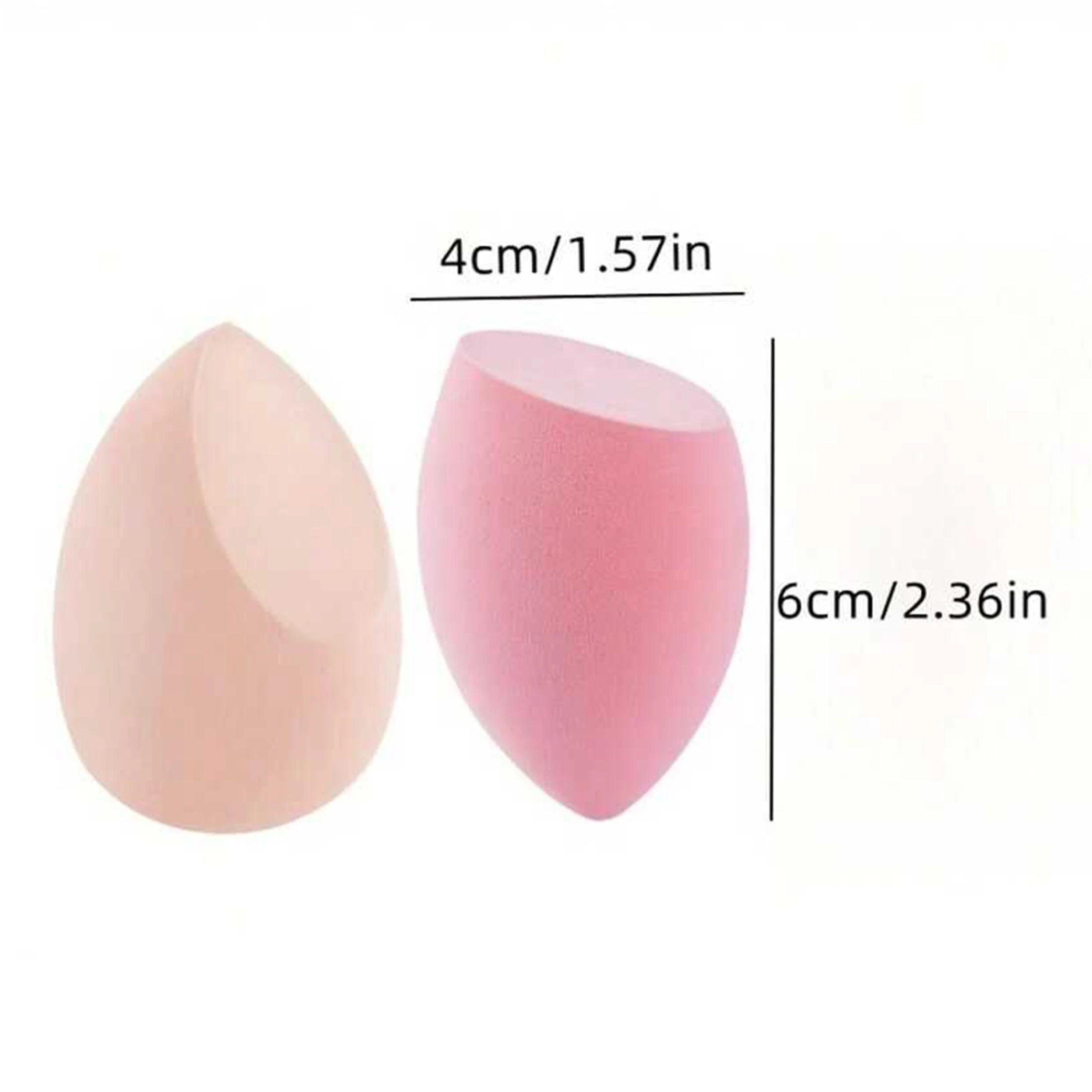 1Box Makeup Sponge Puffs (4pcs) - Blending Sponge For Foundation, Powder & Liquid Makeup, Makeup Sponge With Travel-Friendly Sto
