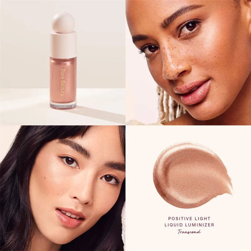 Rare Beauty Positive Light Liquid Contour Luminizer Highlight Contouring Liquid Blush Makeup Face Shimmer Shine Lipstick Makeup