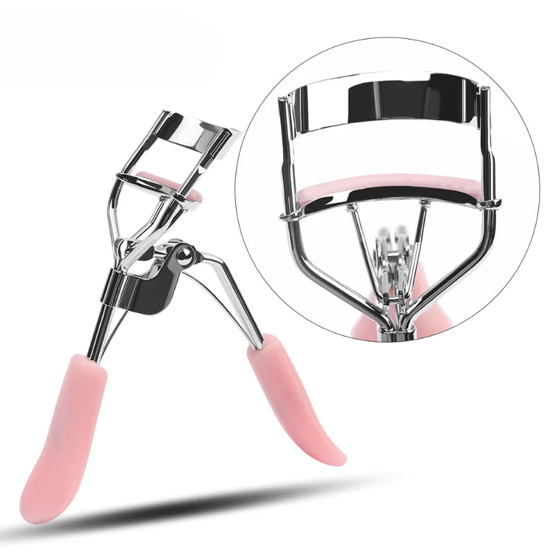 CNKESS  1Pc Pro Makeup Eyelash Curler Beauty Tools Lady Women Nature Style Cute Eyelash Handle Curl Eye Lash Curler random color