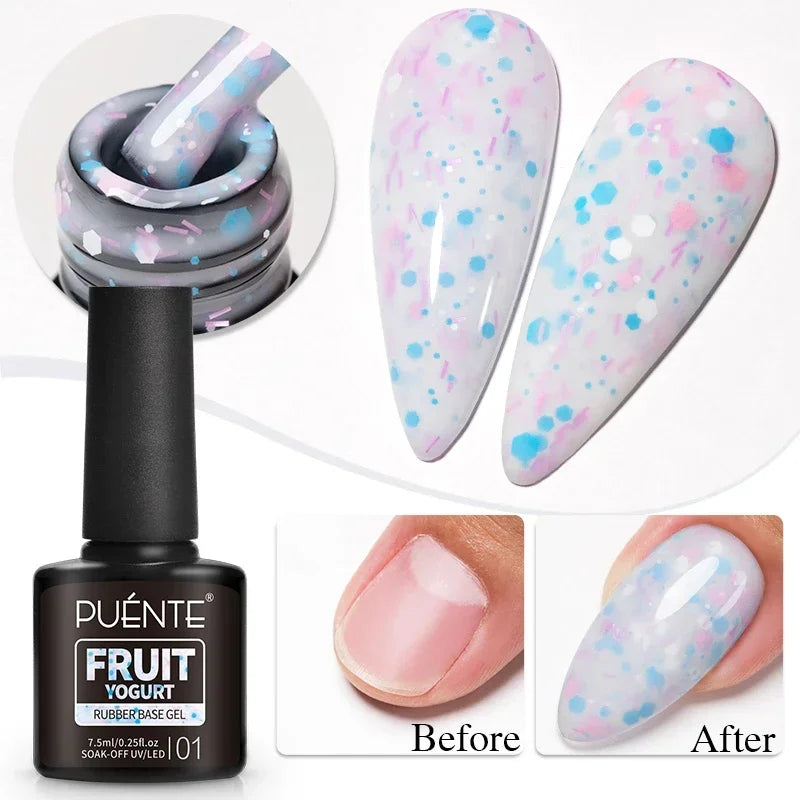 PUENTE 5ml Metallic Painting Liner Gel Polish Bright Mirror Effect Semi-Permanent UV Nail Varnish For Stunning French Nail Art