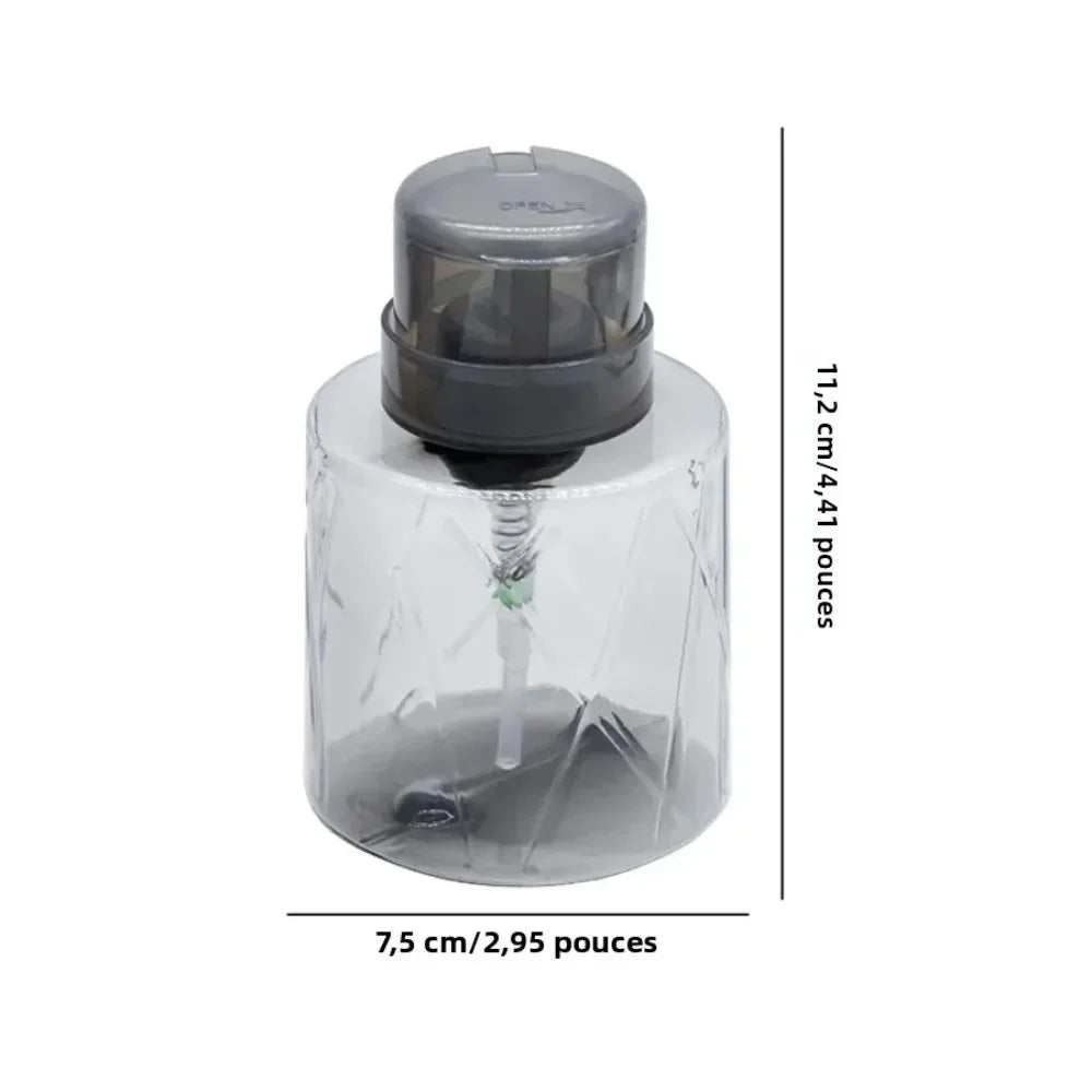 Nail Refillable Bottles Empty Press Pump Dispenser Nail Art Polish Remover Cleaner Makeup Bottle Manicure Tool Nail Art Tools