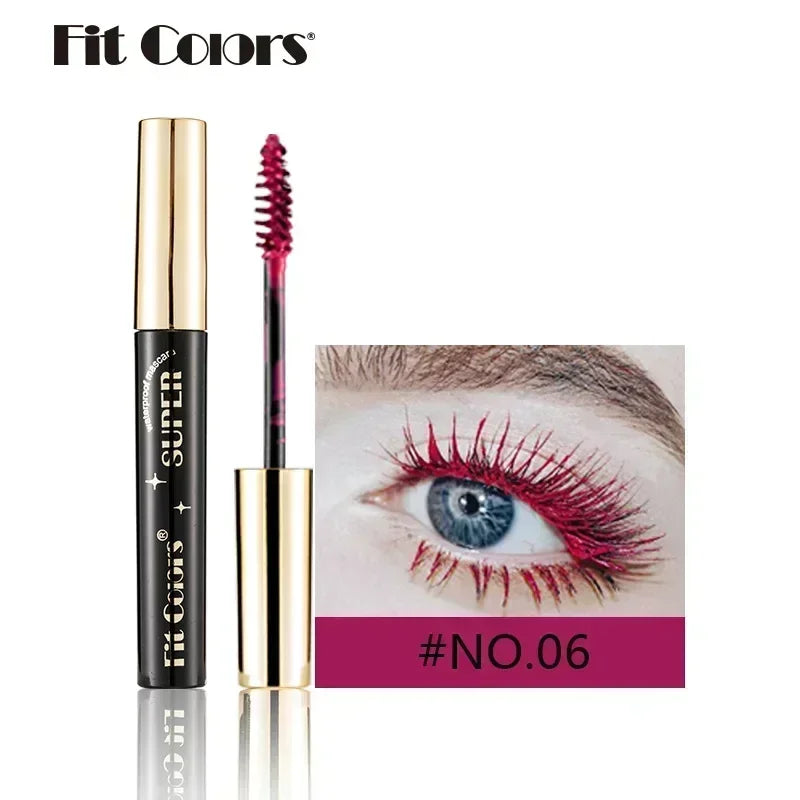 5D Silk Fiber Waterproof Mascara - 14 Colors Thick Lengthening