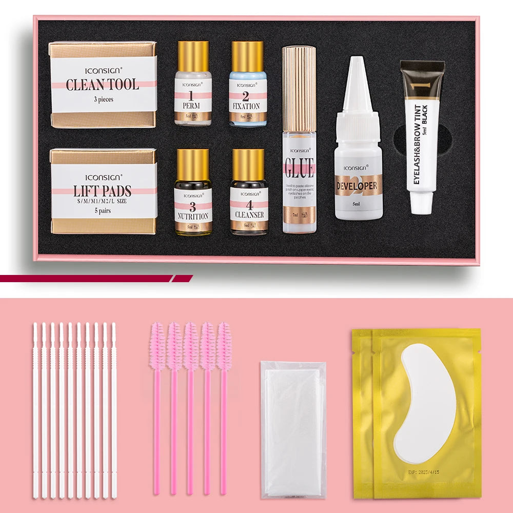 ICONSIGN Lash Lift and Tint Kit - Eyelash Perm and Brow Dye Kit