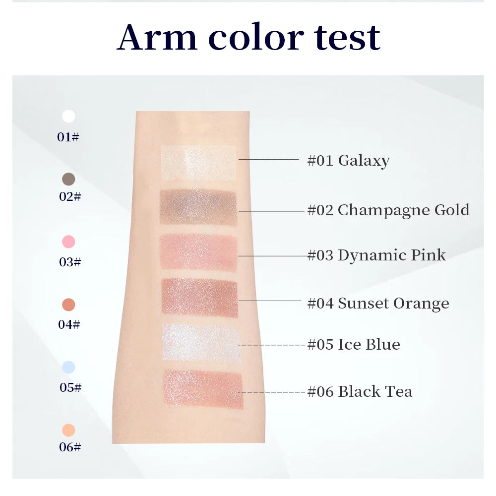 Single Color Eye Shadow Pearlescent Fine Shimmer Long-lasting Makeup Color Delicate Powder Eye Shadow Palette