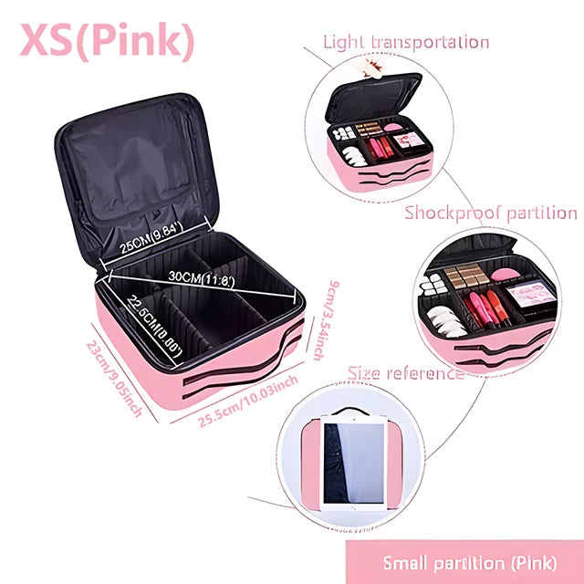Professional Makeup Case Female Travel Big Capacity Beauty Nail ToolBox Cosmetic Organizer Suitcases For Makeup Storage Boxs