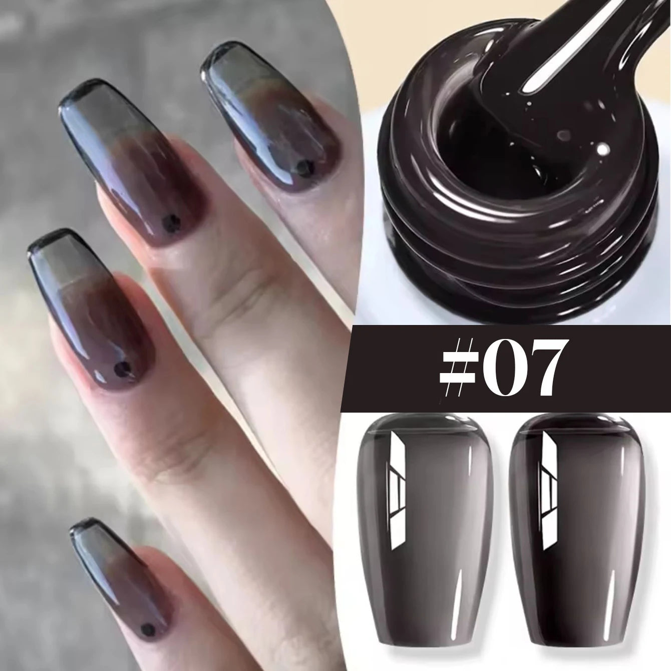 10ML 1-24PCS Milk White Jelly Gel Nail Polish Nail Art 2026 New Popular Nail Supplies UV LED Light Nails Black Red Nails