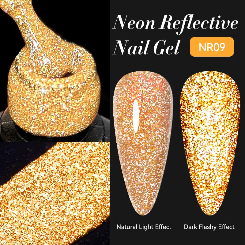 LILYCUTE 5ml Super Bright Metallic Painting Liner Gel Nail Polish UV LED Painting Gel Nail Art Drawing Stripe Pull Line UV Gel