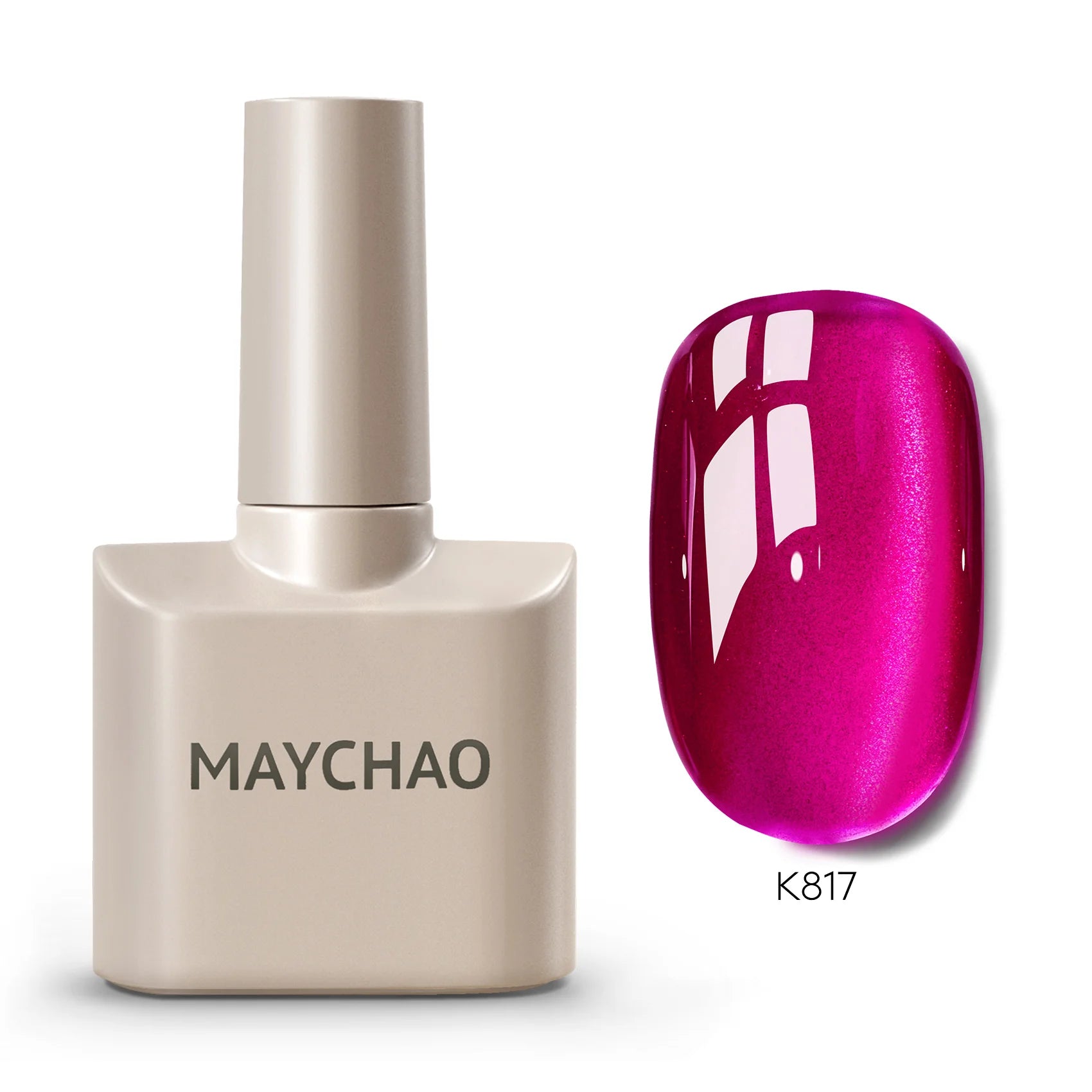 MAYCHAORomantic Galaxy Cat Eye Gel Nail Polish With Magnet Soak off UV Holographic Magnetic Rainbow Gel Polish for Nail Manicure