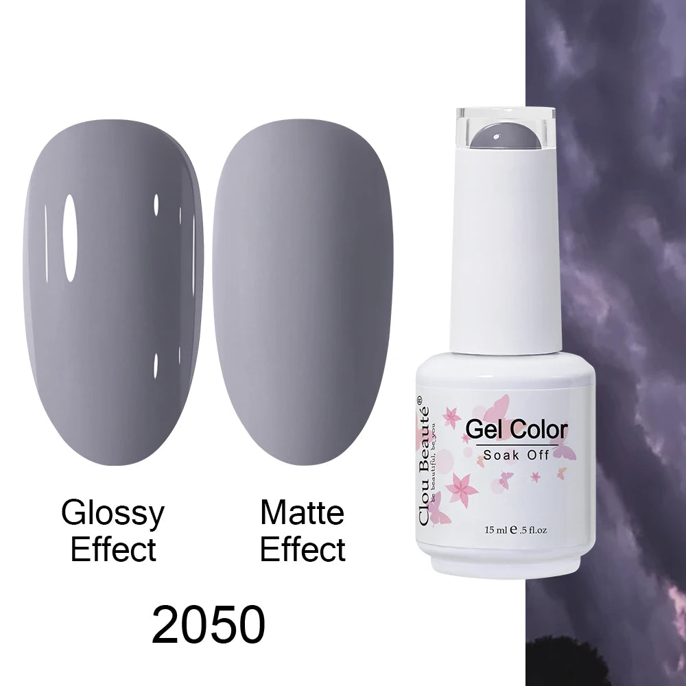 Clou Beaute Royal Blue Color Winter Trendy Semi Permanent Nail Art Manicure Varnishes Gel Nail Polish Hybrid Base Gel Top Coat