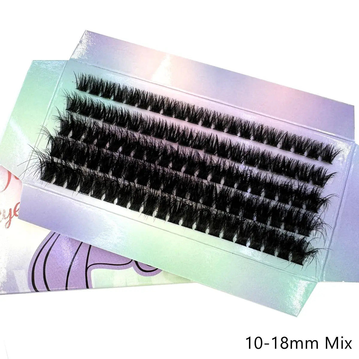10Row 40D-200D 5D Fluffy Thick Lashes Clusters 10-18mmMix Wispy Individual Lashes Extensions Clusters DIY Makeup False Eyelashes