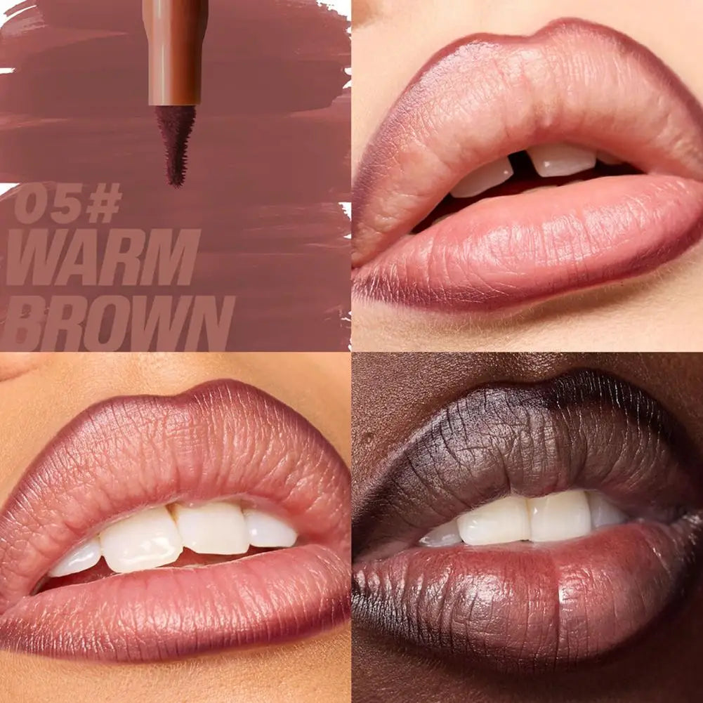 Waterproof Lipliner Pencil Matte Lip Liner Pen Outline Lip Shape High Color Rendering Moisturizing Long-Lasting Cosmetics