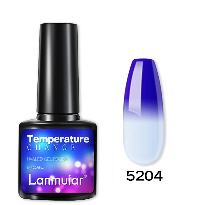 Temperature Color Changing Thermal Nail Polish Fast Drying Water-based Gradient Nail Varnish Manicure Supplies Nail Art