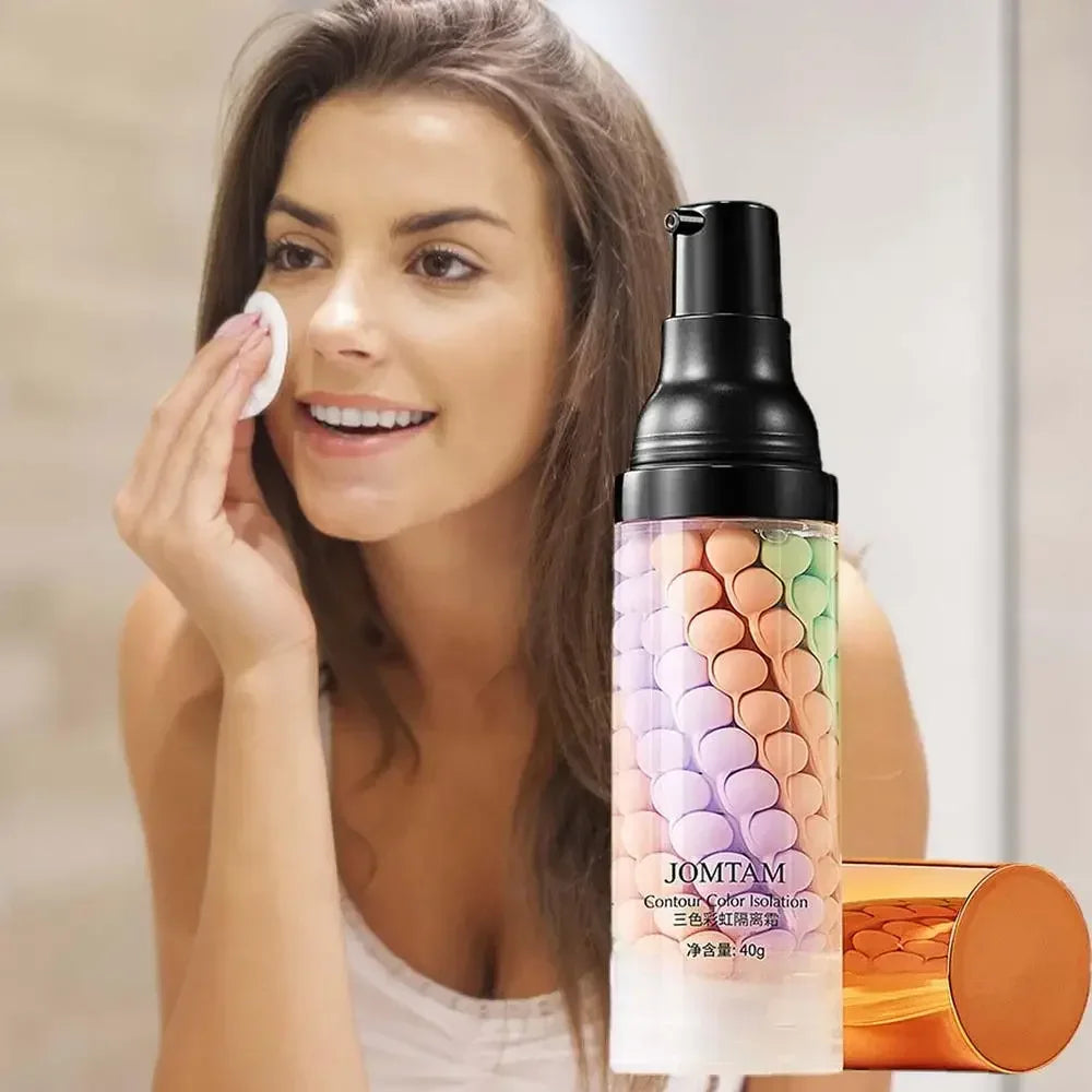 Three-color Repair And Isolation Cream Protective Primer Before Makeup Moisturizing Isolation Milk 40g