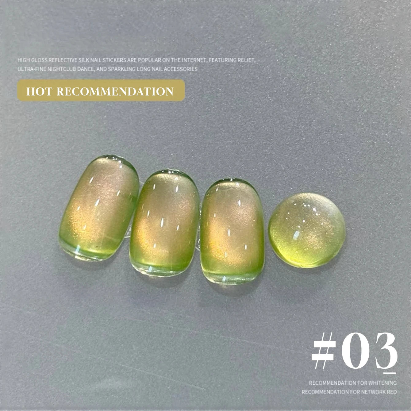MIANEL 12ML Emperor Green Cat Eye Gel Nail Polish Whitenning Nails Green Nails Suitable For Nail Salons Nail Supplies  1-21pcs