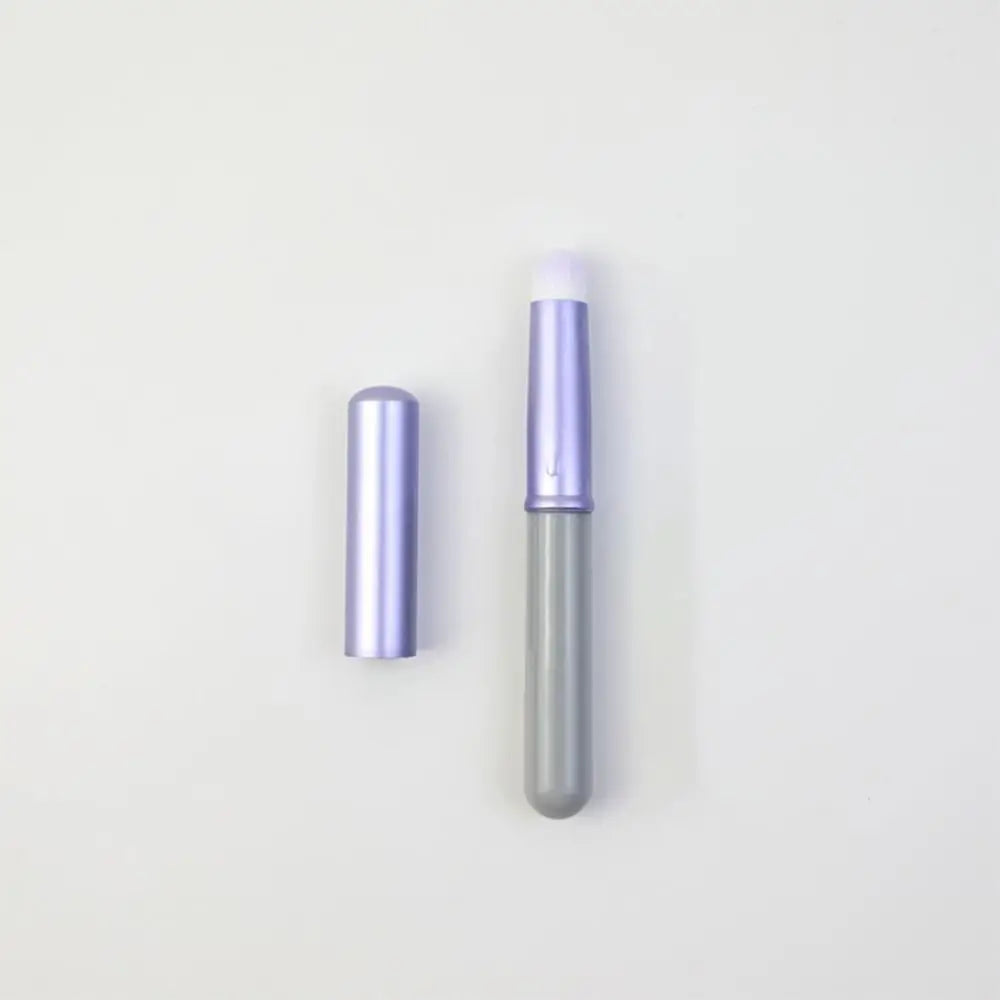 Portable Gold Silver Lips Makeup Brush Pen Metal Handle Cosmetic Lipgloss Lipstick Lip Gloss Brush With Protect Cap Maquiagem